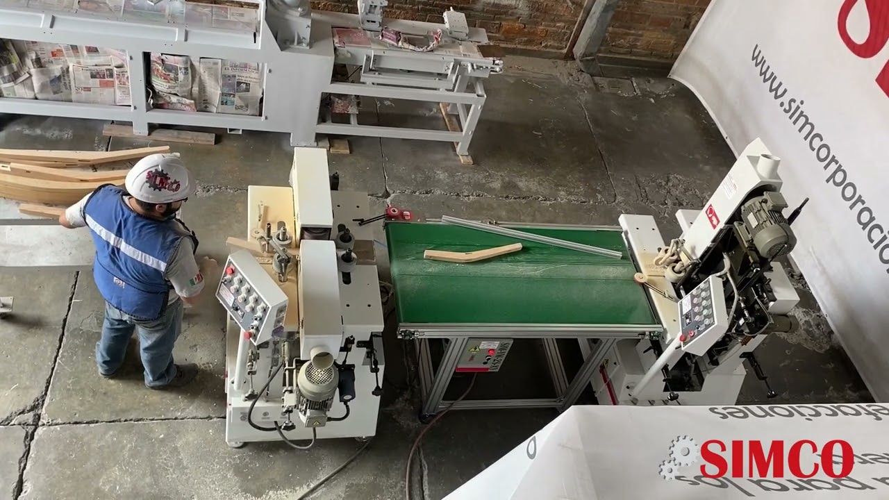 LINEA DE LIJADO 4 CARAS PARA PERFILES