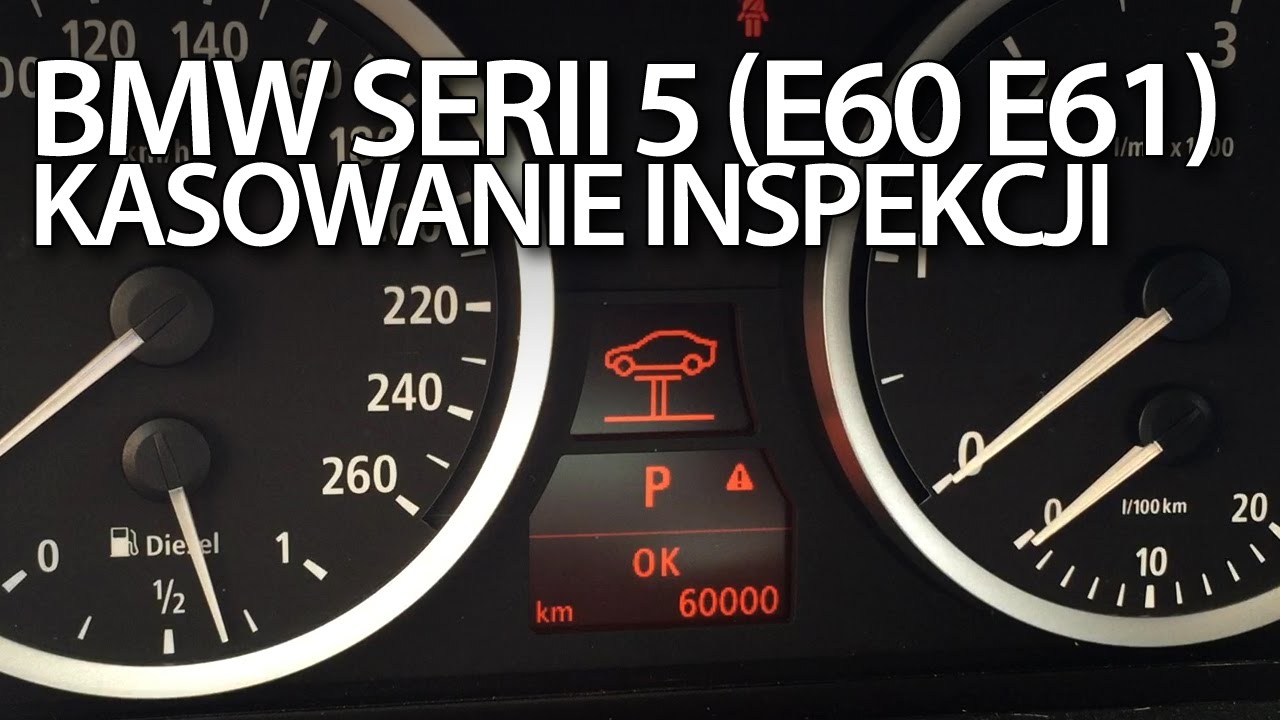 BMW E60 E61 kasowanie inspekcji serwisowej (seria 5 reset przegląd)