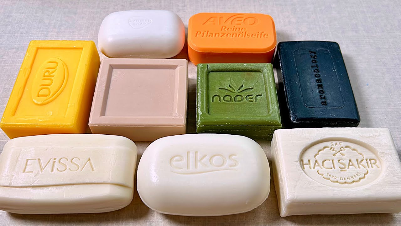 ASMR soap cutting 💚 Резка мыла АСМР