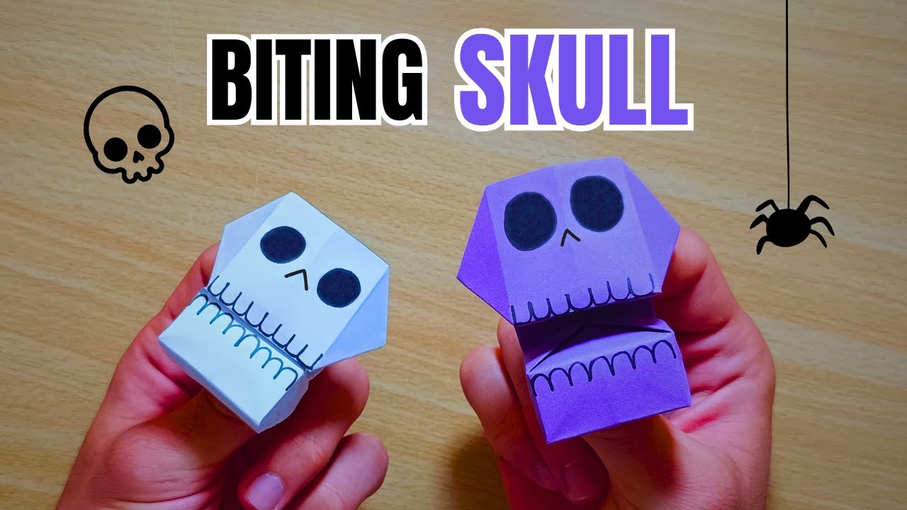 Action Origami : Halloween Origami Sugar Skull That BITES! 💀🎃