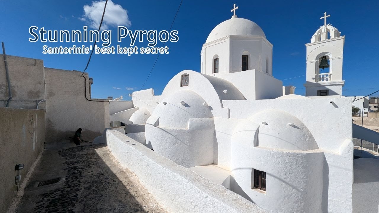 Santorini Oct 2025 Day 2 - Pyrgos, Pomegranates & Pools