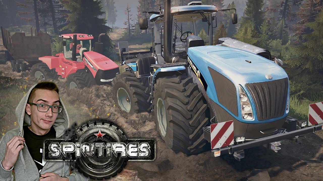 Spintires MP #16 ☆ Wtopa, Braterska Pomoc, New Holland Power, 2x Case IH Quadtrac 620 ㋡ MafiaSolec