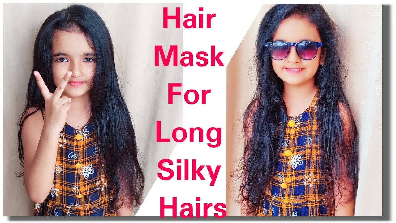 kids hair mask part  2 || hair mask for my 6 year daughter || get silky and shiny long hairs ||