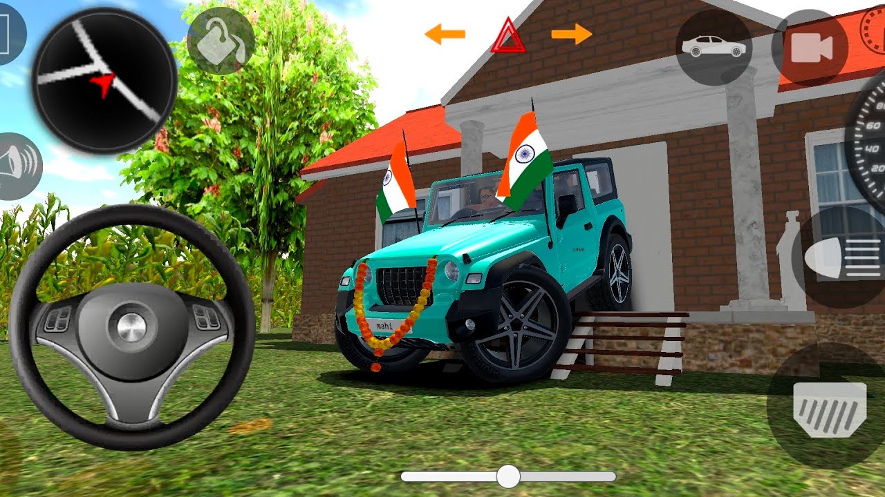 Modified Mahindra Thar😈Games:Indian sky blue Thar (Gadi Wala Games) Car Game Android Game - #2025