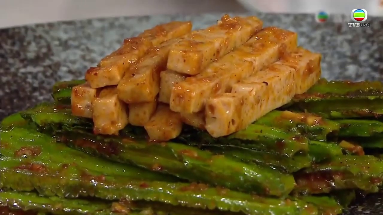 蝦頭油扎肉炒四角豆- 睇片學煮餸