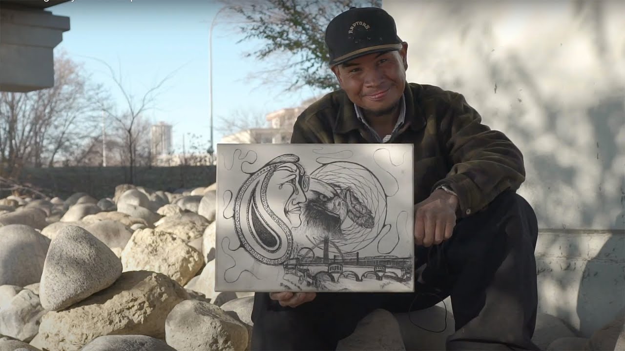 This homeless man's drawings are turning his life around