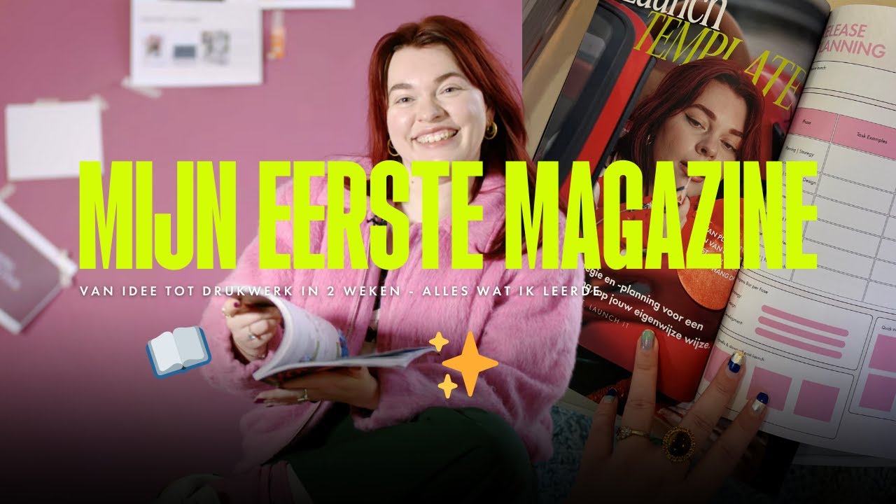 Van Idee naar Lancering: Hoe Ik Mijn Eerste Magazine Maakte (Behind the Scenes) | NOVEMBER VLOG