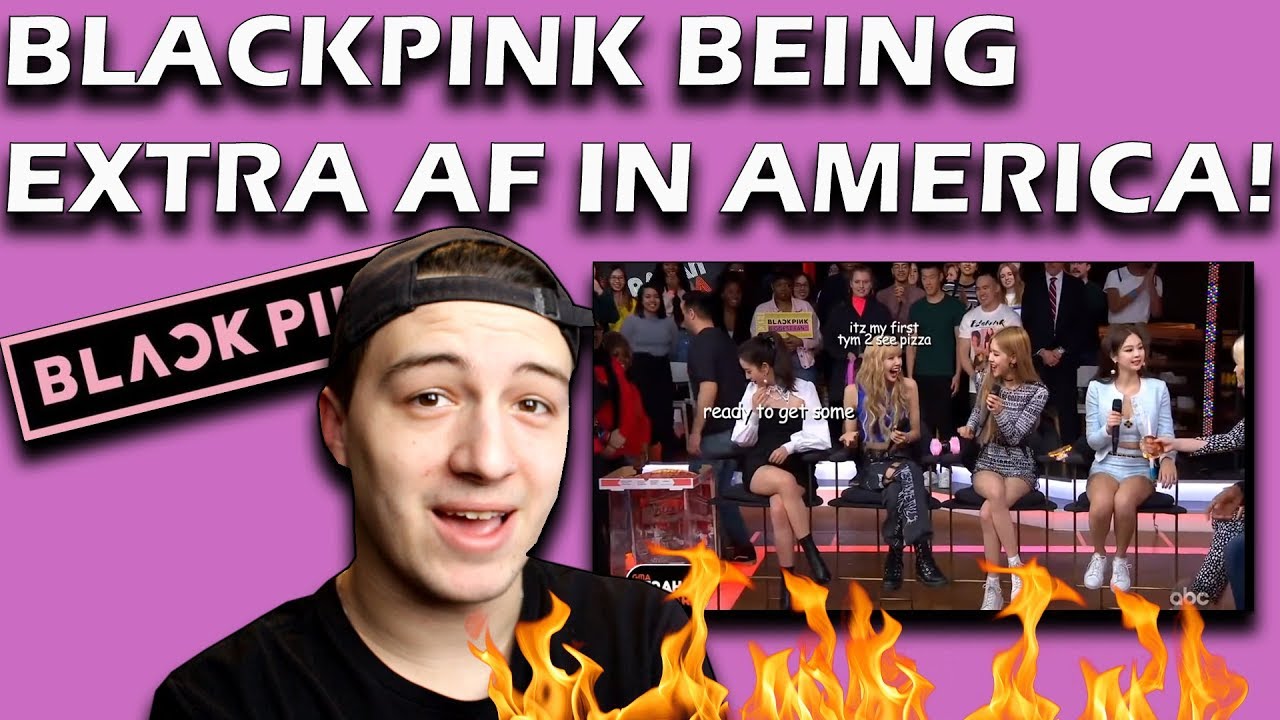 blackpink being extra af in america REACTION!!
