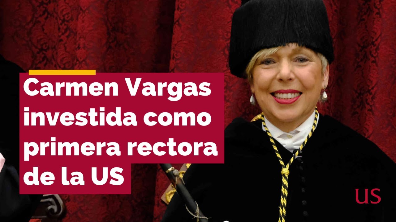 Acto de investidura de Carmen Vargas como rectora de la Universidad de Sevilla