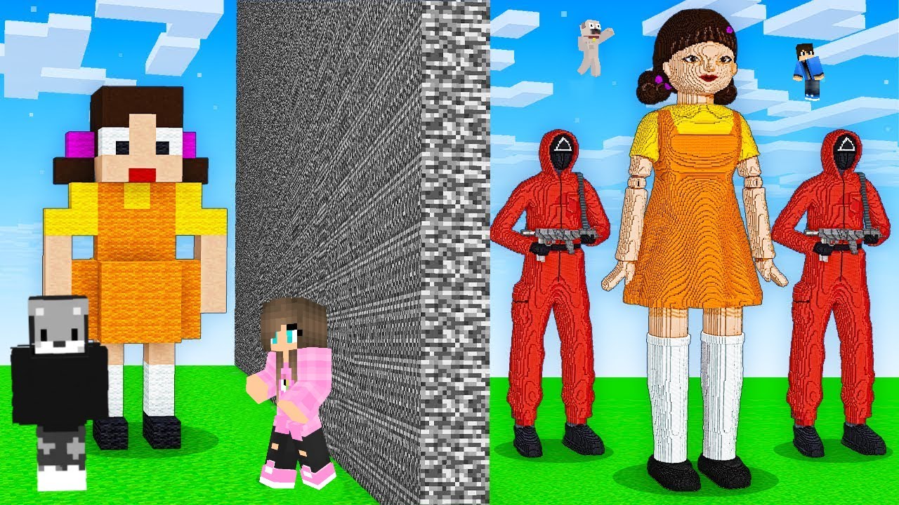 Csaltam a SQUID GAME Építő Kihívásban a Minecraftban!