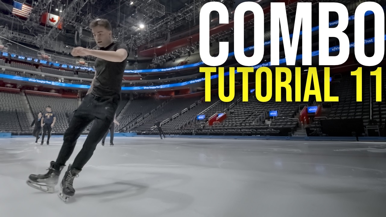 Freestyle Ice Skating Tutorial | Footwork Combo 11