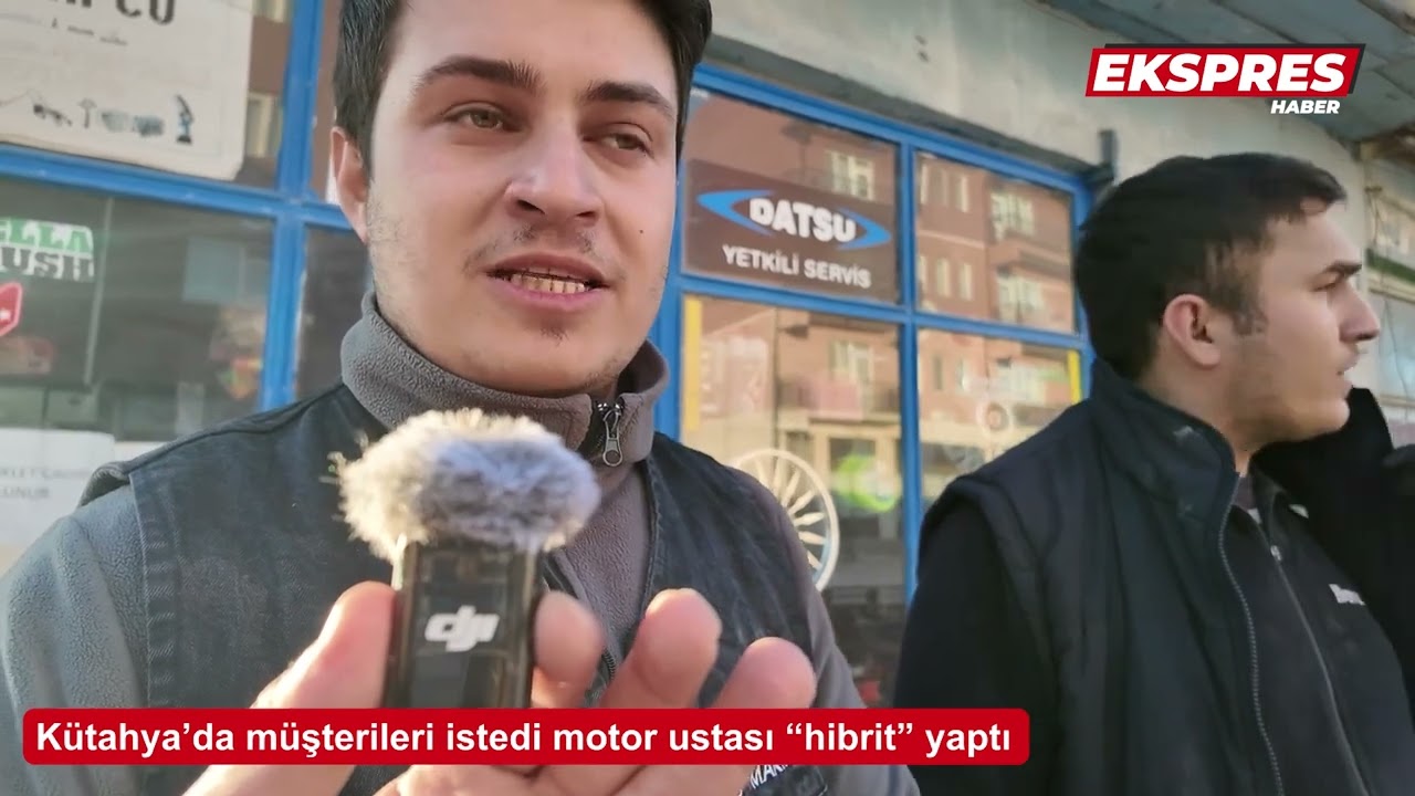 Kütahya’da müşterileri istedi motor ustası “hibrit” yaptı