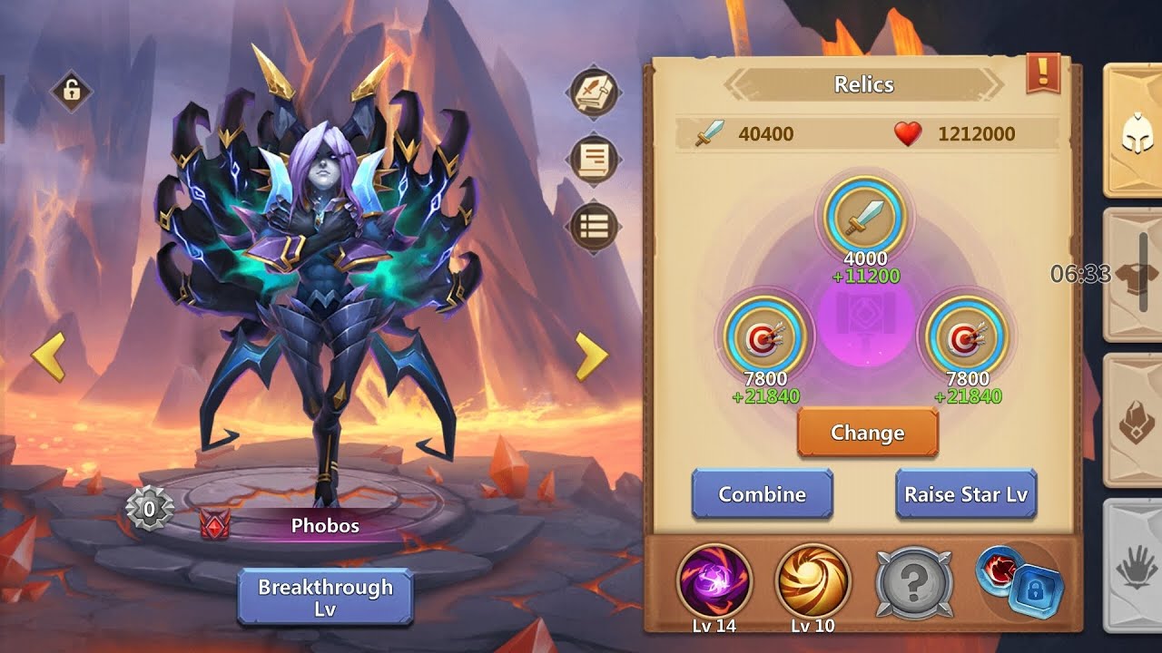 Castle Clash - Upgrading Relics Up To Level 100, 3 - Stars !!!
