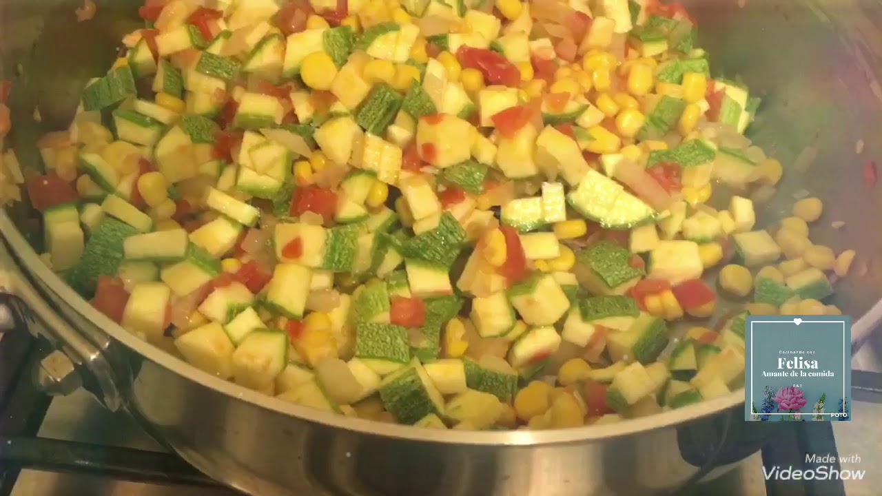 Calabacitas en crema.