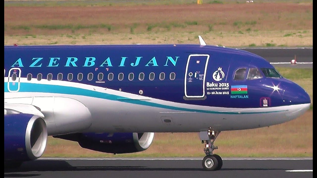 Beautiful - AZAL Azerbaijan Airlines Airbus A320-214 4K-AZ78 landing & takeoff - Berlin Tegel