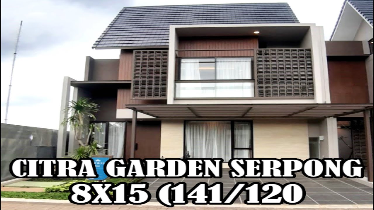 Rumah contoh citra garden serpong cluster Aeris - pivoine 8 x 15 (LT120 LB141 ) rumah dekat stasiun