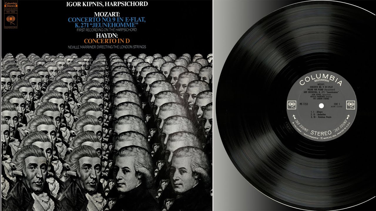 Igor Kipnis (harpsichord) & ensemble. Mozart: Conc. No 9 K271 Jeunehomme, Haydn: Conc. in D Op. 21