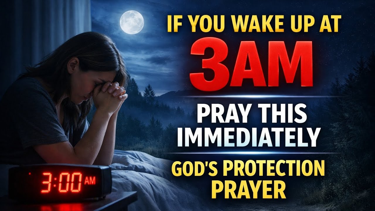 If You Wake Up at 3AM, Pray This Immediately | God’s Protection Prayer