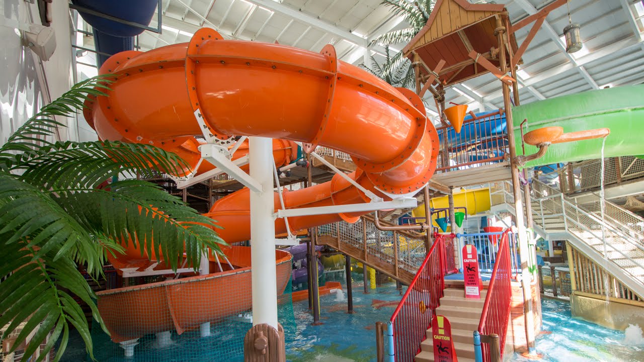Funtasia Waterpark Drogheda - Orange Kids' Slide (Pirates' Cove) Onride