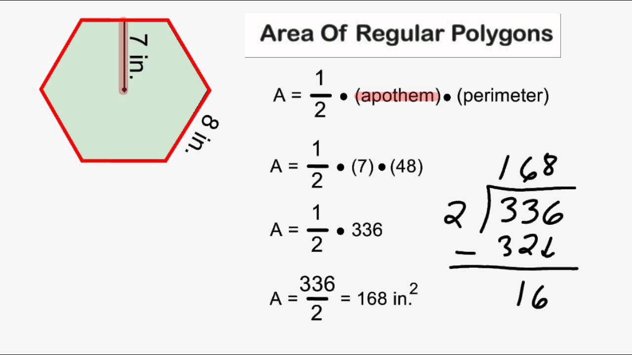 Area Of Regular Polygons