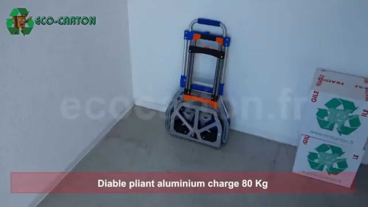 Diable pliant en aluminium charge max 80 Kg