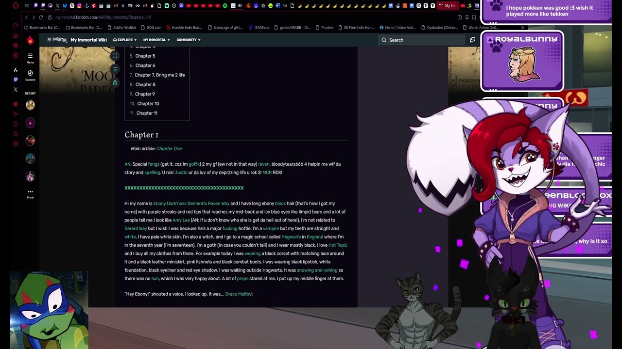 💀My Immortal Dramatic Reading w/ @swolekat @puma_kat 💀