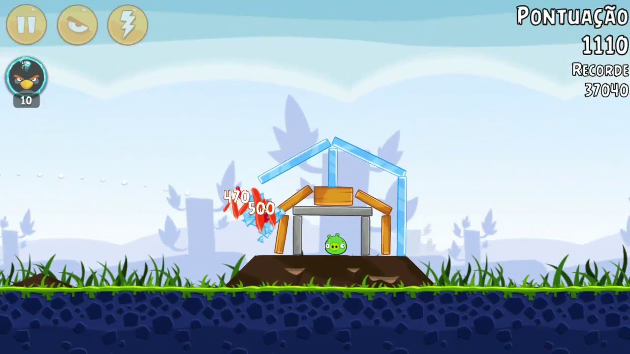 Angry Birds - Poached Eggs - Level 1-4 - 37,640 - World Record!