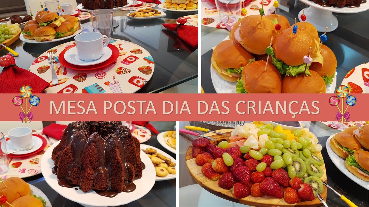 RECEBENDO EM CASA | MESA POSTA INFANTIL | MESA PARA O DIA DAS CRIANÇAS