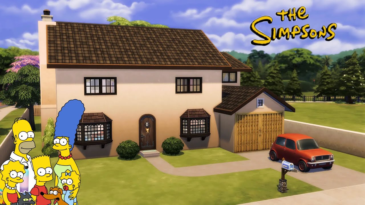 The Simpsons House - Sims 4 Speed Build (Stop Motion | No Mods | No CC)