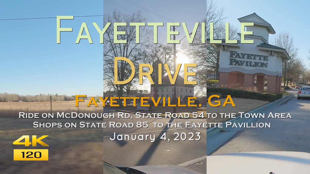 Driving Fayetteville, GA: McDonough Rd to Fayette Pavillion in January 2023 #shopping #fayetteville