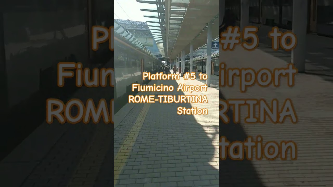 Going to Airport Rome-Fiumicino from Rome TIBURTINA station #trenitalia
