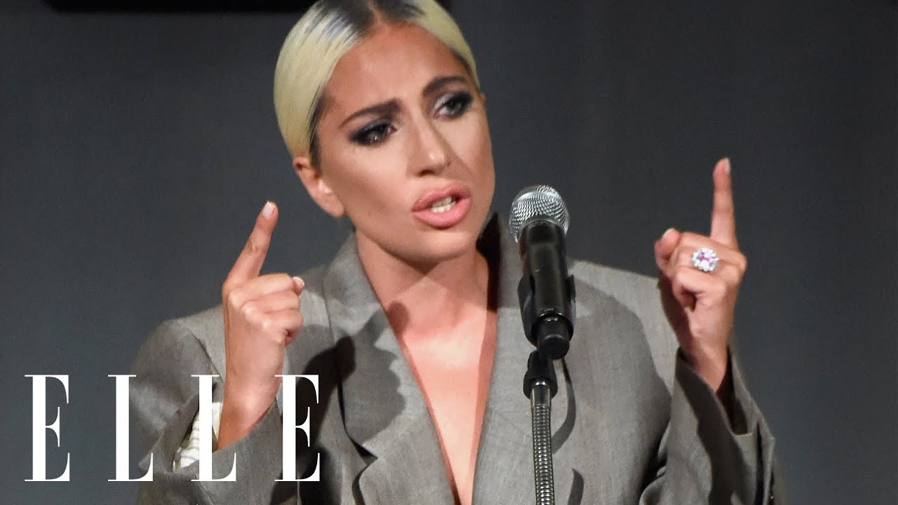 Lady Gaga's Emotional Speech on Surviving Sexual Assault and Mental Health | ELLE