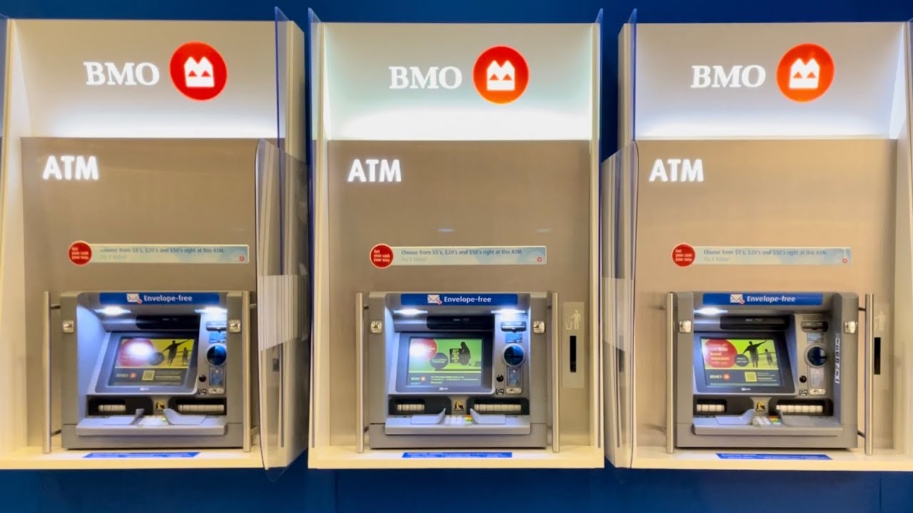 Depositing a $20 Bill at a BMO Bank of Montreal ATM @ BMO 595 Burrard St. Branch | August 30, 2024