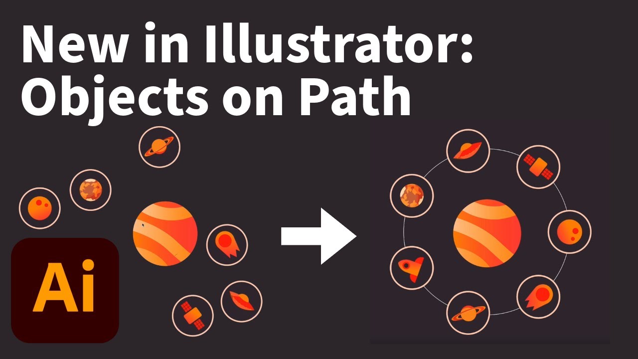 Новое в Illustrator: объекты на контуре | Adobe Creative Cloud