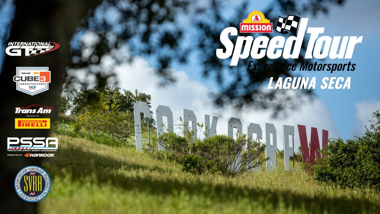 LIVE: Saturday Racing at Mission Foods Laguna Seca SpeedTour – Vintage & Modern Racing Action