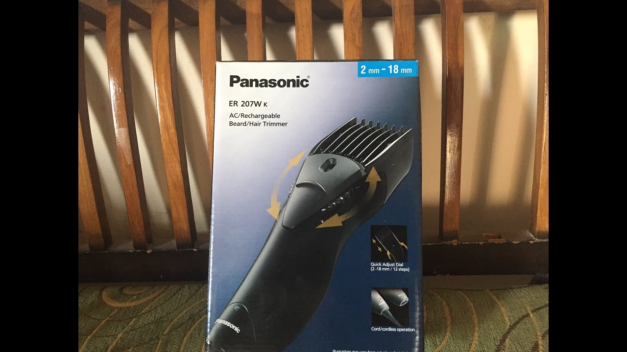 Panasonic ER 207W K AC/Rechargeable Beard/Hair Trimmer