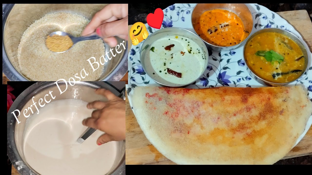 perfect Dosa,Idli  Batter recipe /perfect measurement and tips🤗🤗♥️