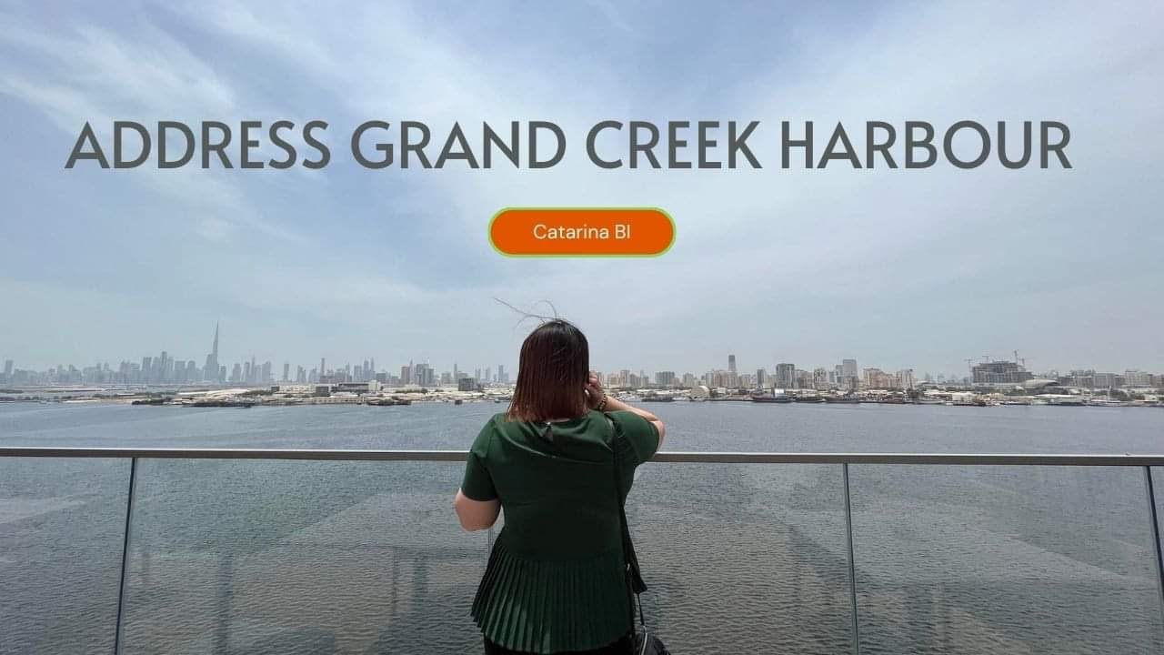 Address Grand Creek Harbour 🇦🇪 Site Inspection + Lunch | Catarina Bi