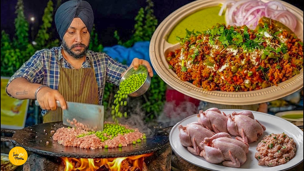 Sardar JI Ka Chicken Matar Keema Recipe I Delhi Street Food