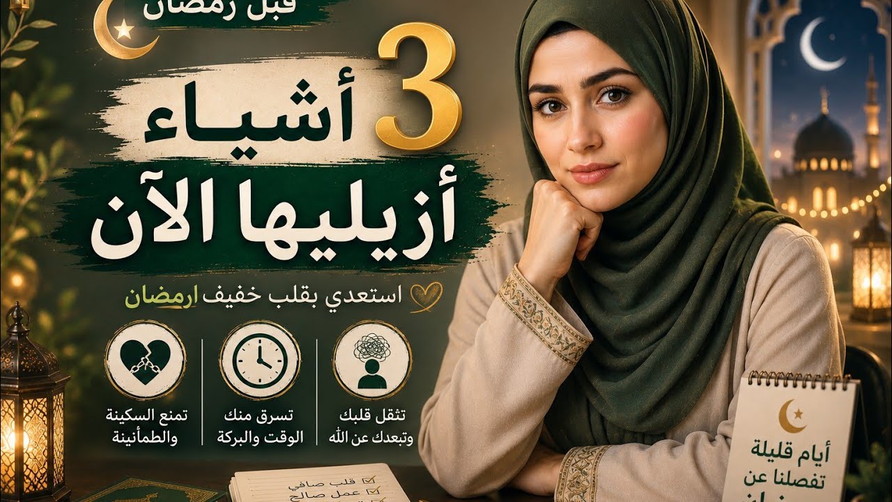 3أ شياء تخلى عنها قبل رمضان ...لتدخلي الشهر باقلب خفيف