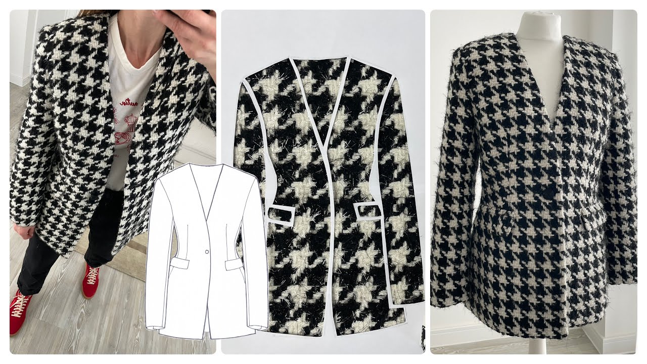 Sewing of Tweed Jacket 🧵