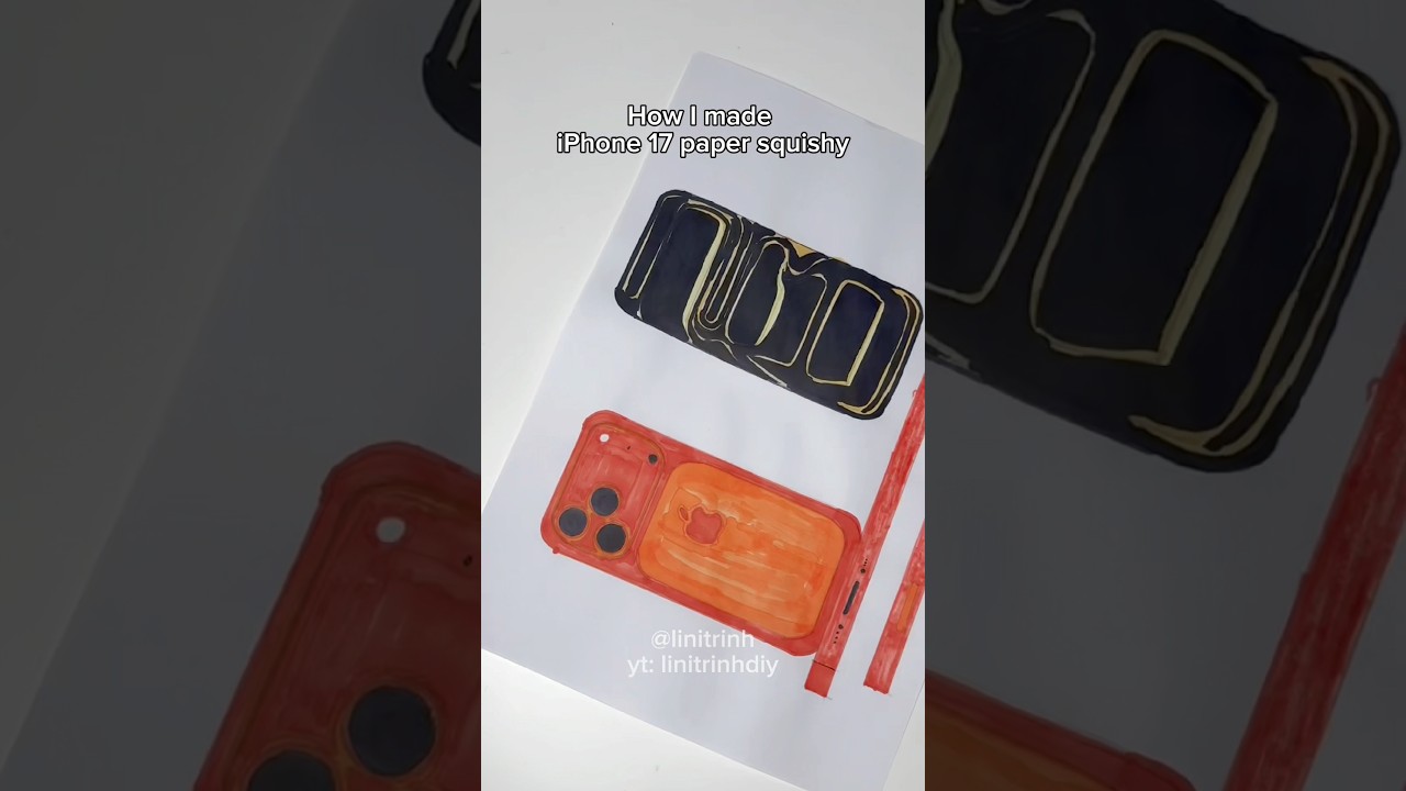 How I made iPhone 17 paper squishy