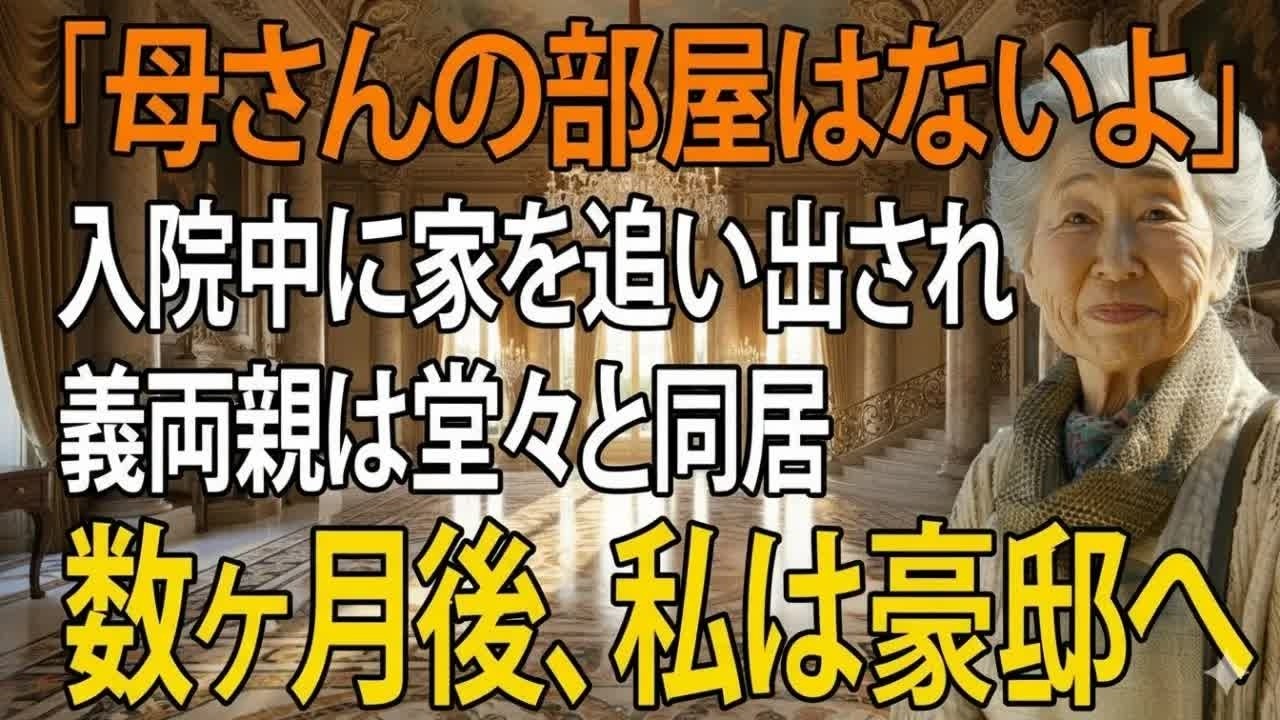 入院中に勝手に家を乗っ取った息子夫婦 退院した私が“豪邸に引っ越した”と聞いた瞬間の沈黙  老後の物語