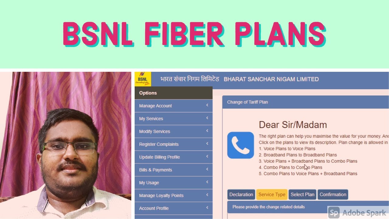 How to change BSNL fiber plan? (Tamil)