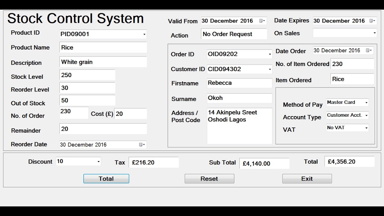 How to Create Stock Control Management System in Visual C++ - Tutorial 1 of 3