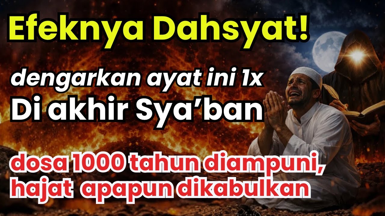 ANDA TERPILIH! Jika telah mendengar ayat ini 1x, dosa 1000 tahun diampuni & hajat terkabul
