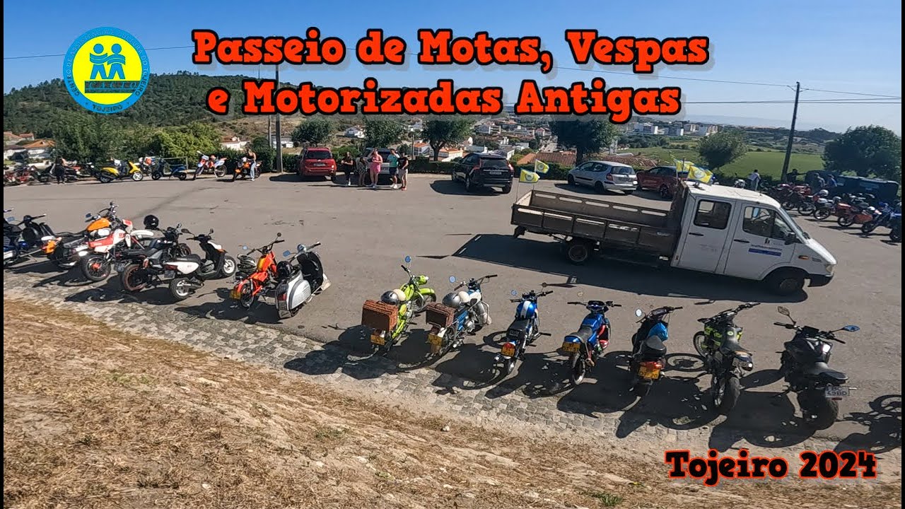 Passeio de Motas, Vespas e Motorizadas Antigas | C.A.C.T.O TOJEIRO 2024