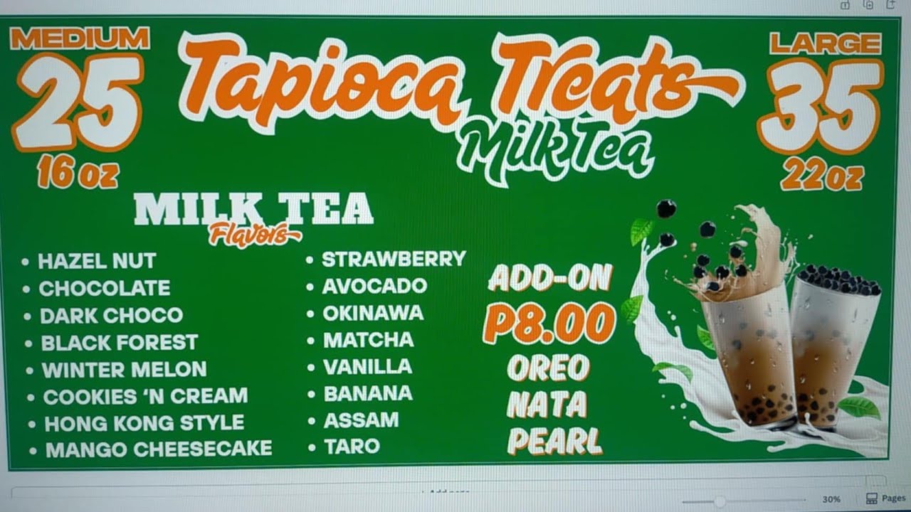 TAPIOCA TREAT MILK TEA