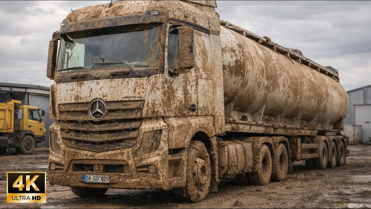 This tanker hasn't been washed for 180 days 💩 Now it's spotless | 4K Satisfying ASMR