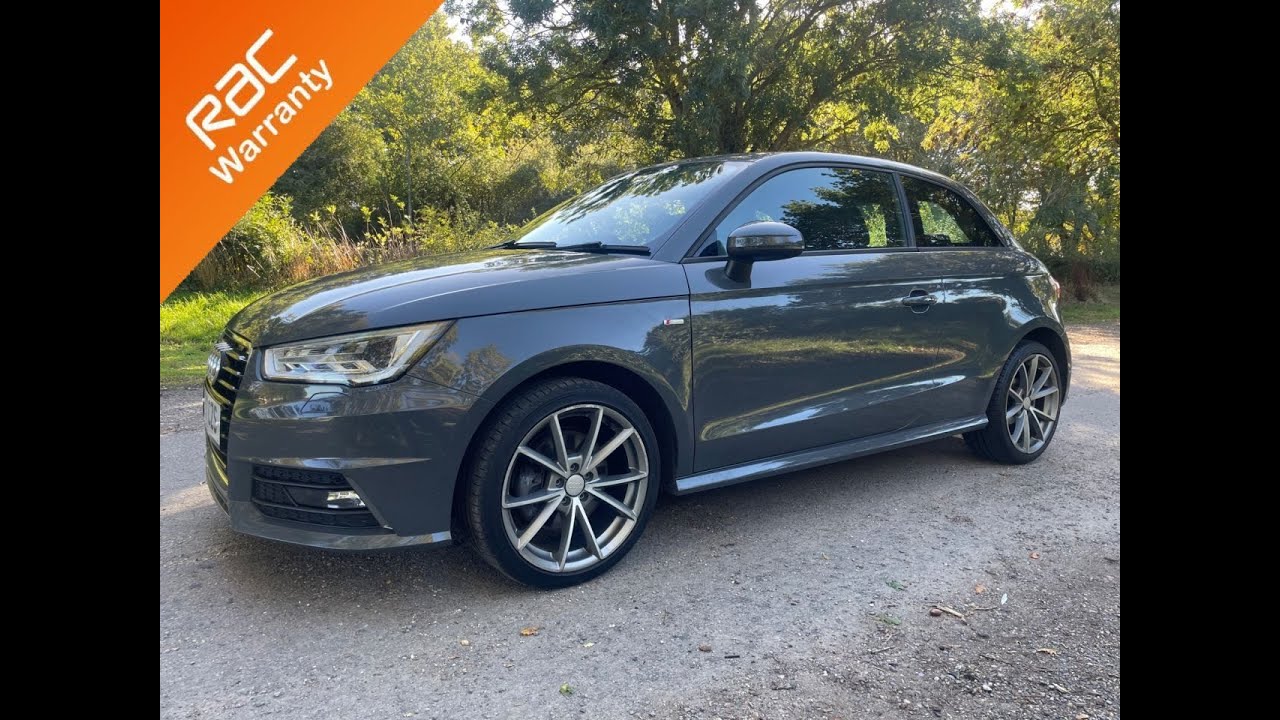 2017 Audi A1 S-Line, Grey, 3 door hatchback, FSH, Two keys, rear parking sensors, car finance.